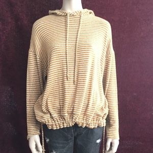 Stripe hoodie sweater